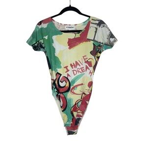 Iceberg 1992 Silk Don’t Drug Out Bodysuit